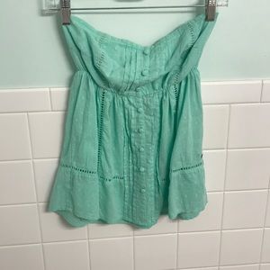 Strapless blouse